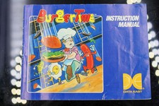 NO GAME- Authentic Manual ONLY 		Burgertime Nintendo NES