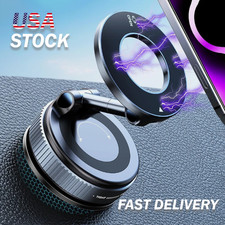 360 Adjustable Magnetic Vacuum Suction Cup Car Phone Holder Mount for MagSafe