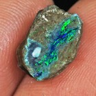2.2Ct Natural Black Lightning Ridge Opal Facet Rough Nugget Specimen PWb7914 — photo 1