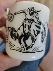 Tex Ritter Milk Glass Mug Cup Hazel Atlas '50s "Tex At The Rodeo" Childs Mug-Cup — photo 9