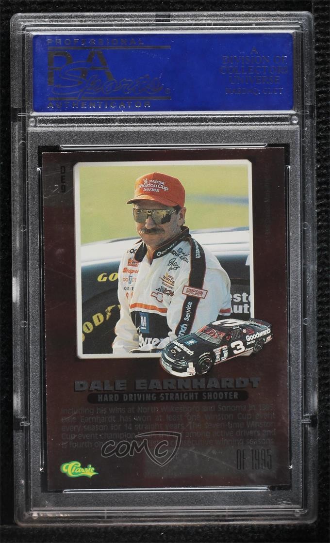 1995 Classic Images Race Reflections /1995 Dale Earnhardt PSA 10 GEM MT HOF 0a2 view 2