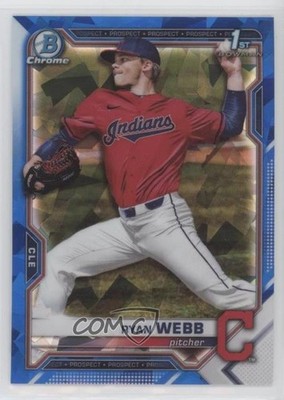 2021 Bowman Chrome Draft Sapphire Ryan Webb #BDC-57 0he2