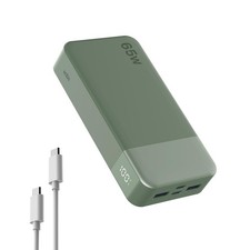 20000mAh Battery Pack Power Bank 65W Bank, Portable Charger Green