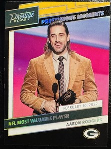 2022 Prestige Prestigious Moments #4 Aaron Rodgers Steelers Packers