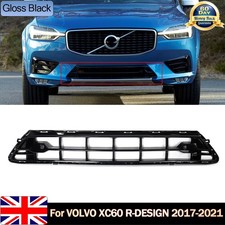 FRONT BUMPER LOWER CENTER GRILLE BLACK FITS FOR VOLVO XC60 2017-2021 R-DESIGN