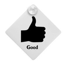 'Good Thumbs Up' Suction Cup Car Window Sign (CG00029452)