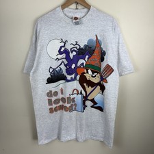 XL Vintage 1998 Looney Tunes Tasmanian Devil Taz  Do I Look Scared   Tee