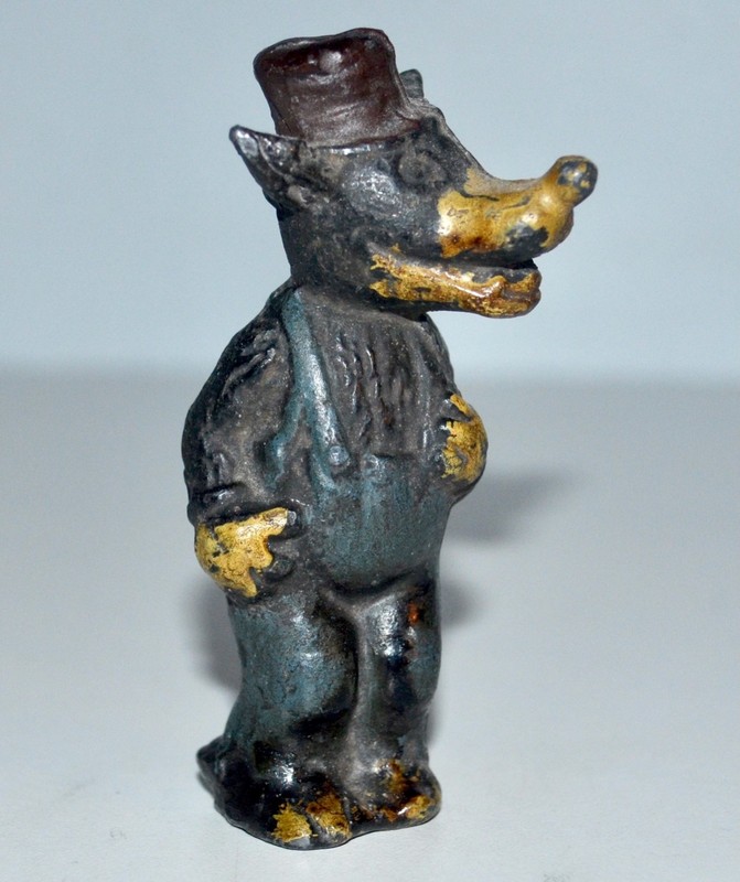 Rare Vintage 1930s Disney Big Bad Wolf Lead Figure