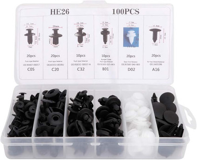 Auto Befestigung Clips, 100pcs Gummipflege Clips Für KFZ Türverkleidung Werkzeug