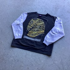 Vintage Gods & Generals Gold Horse Graphic Crewneck Sweatshirt Size XXL USA Made