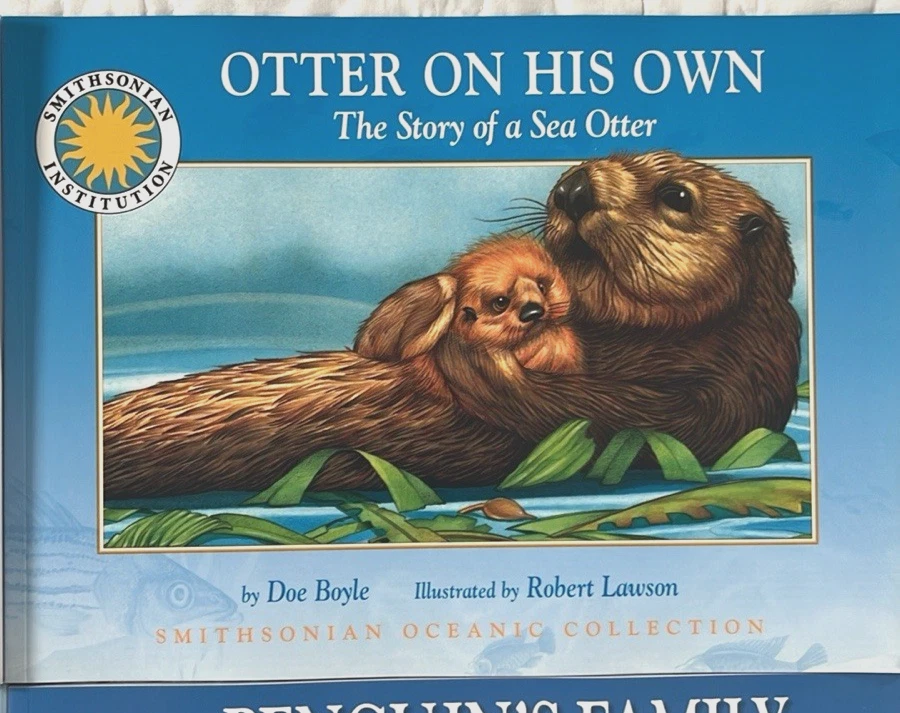 Smithsonian Oceanic Collection Kids Ocean Animal Book Lot Walrus Otter Penguin Foto 3 de 4