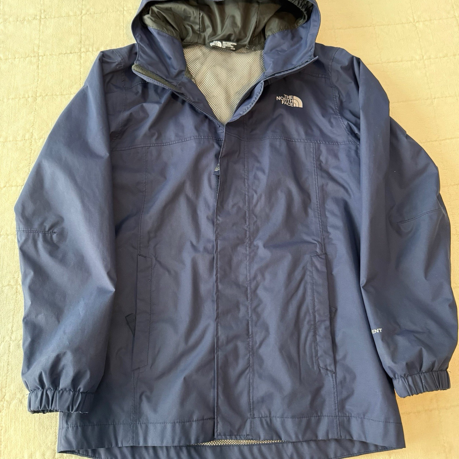 The North Face DryVent Blue Hooded Rain Jacket Boy's Size Sm