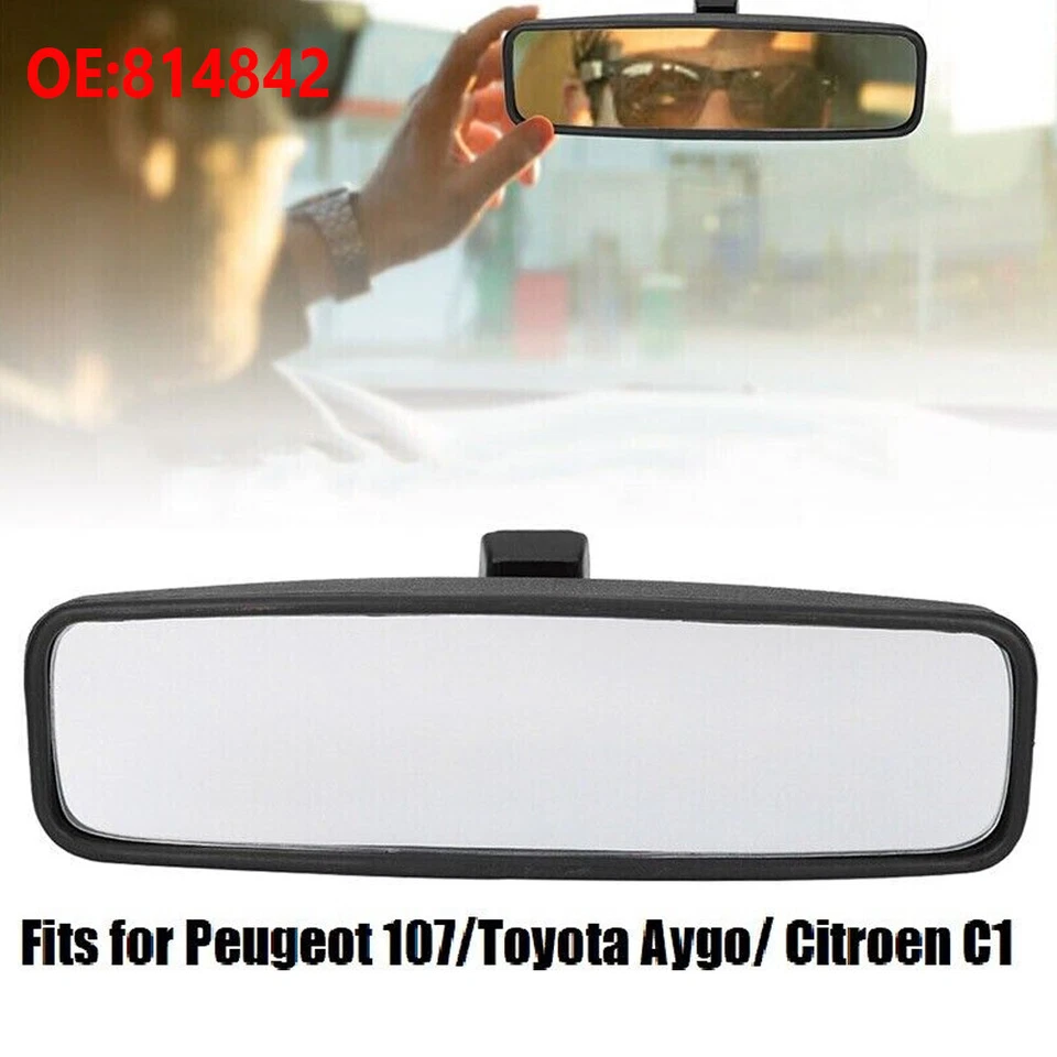 Interior Rear View Mirror For Peugeot 107 Citroen C1 Toyota Aygo Renault Clio 1. - Image 4 of 4