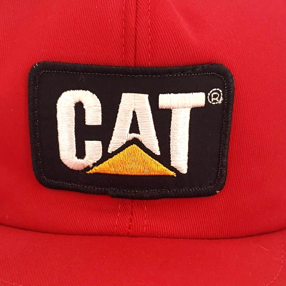 Gorra de béisbol Tonkin Cat roja camionero bordada ajustable a presión talla para todos Foto 3 de 4