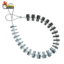 Nut & Bolt Thread Checker (Complete Sae/Inch and Metric Set) - 26 Male/Female Ga
