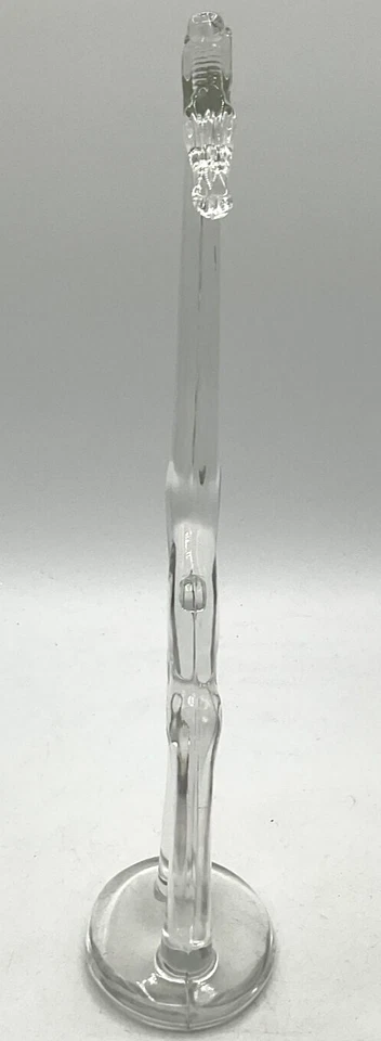 "Estatua de colección de jirafa de vidrio Heisey de 10 3/4"" de alto animal de zoológico de EE. UU. Sahara" Foto 3 de 4