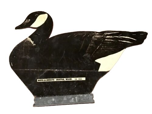 Vintage Decoy Floating Canada Goose “Dupe A Decoy” 1950s Seattle USA Hunting - 第 1/7 張圖片