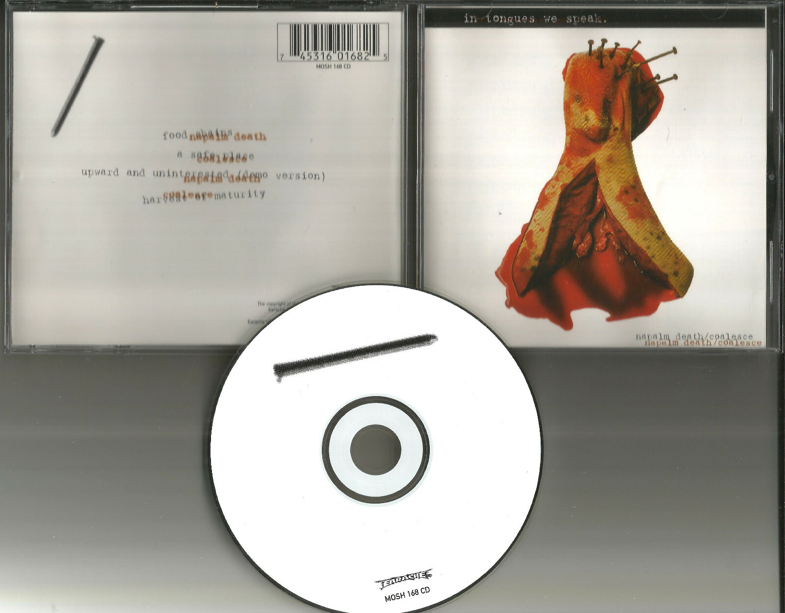 NAPALM DEATH & COALESCE Split EP w/ DEMO & UNRELEASED TRX CD OUT OF PRINT 1997