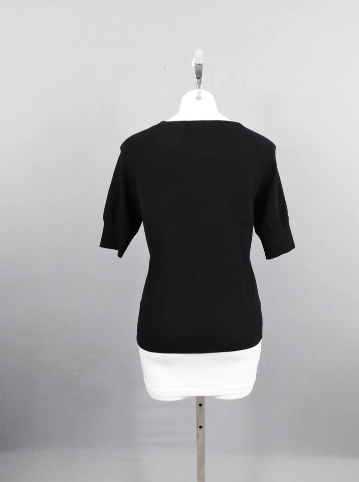 Camisa para mujer David Brooks, talla S, negra, 70 % viscosa, 30 % poliéster Foto 3 de 4