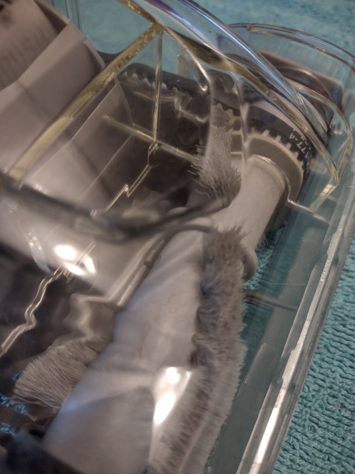 Shark Vacuum Pet Hair Power Brush Tool Attachment (Clear and Gray