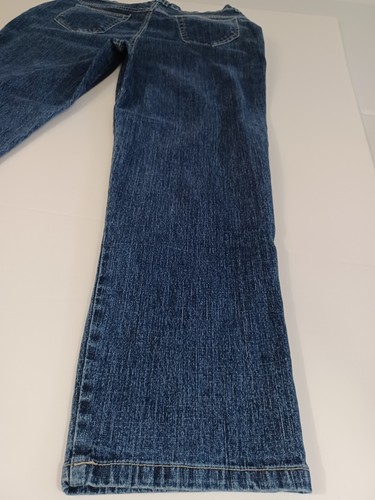 Pantalones de mezclilla elásticos St Johns Bay azules tiro alto rectos holgados para mujer talla 20 W - Imagen 11 de 18