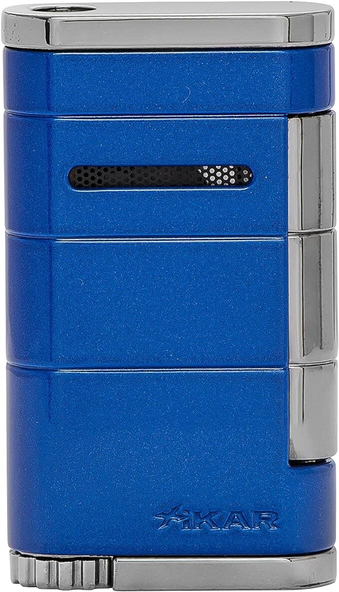 Xikar Allume Single Flame Cigar Lighters, Blue