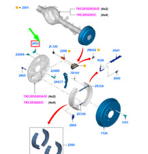 Tambour de frein Ford RANGER