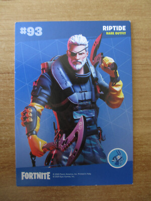 Panini FORTNITE 2020 Epic Games Card / #93 RIPTIDE