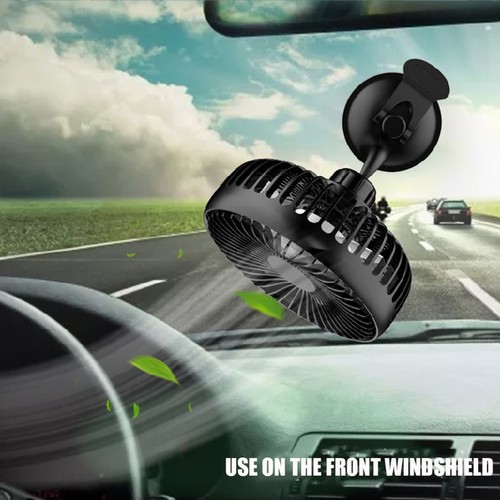 USB Powered 5V Car Fan Powerful 3 Speed Quiet Ventilation Electric Cooling Fans - Picture 5 of 8