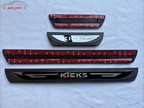 For Nissan Kicks Accessories Car Door Scuff Sill Cover Panel Step Protector Trim - Picture 68 of 92