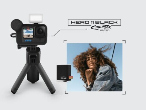 GoPro Hero 11 Camera Black Creator Edition Accessories Bundle - SHIPS WORLDWIDE - Afbeelding 1 van 8