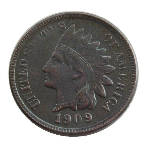 As shown in the figure 1909 S Indian Head Penny Extremely Fine