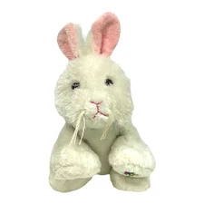 Ganz Webkinz White Bunny Rabbit 8 Inch Plush Fuzzy No Code Stuffed Animal Toy