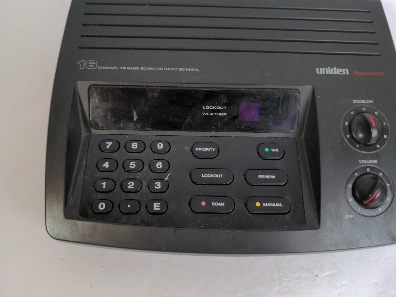 Uniden BC144XL Bearcat 16 Channel 10 Band Radio Scanner w/Power Adapter ...
