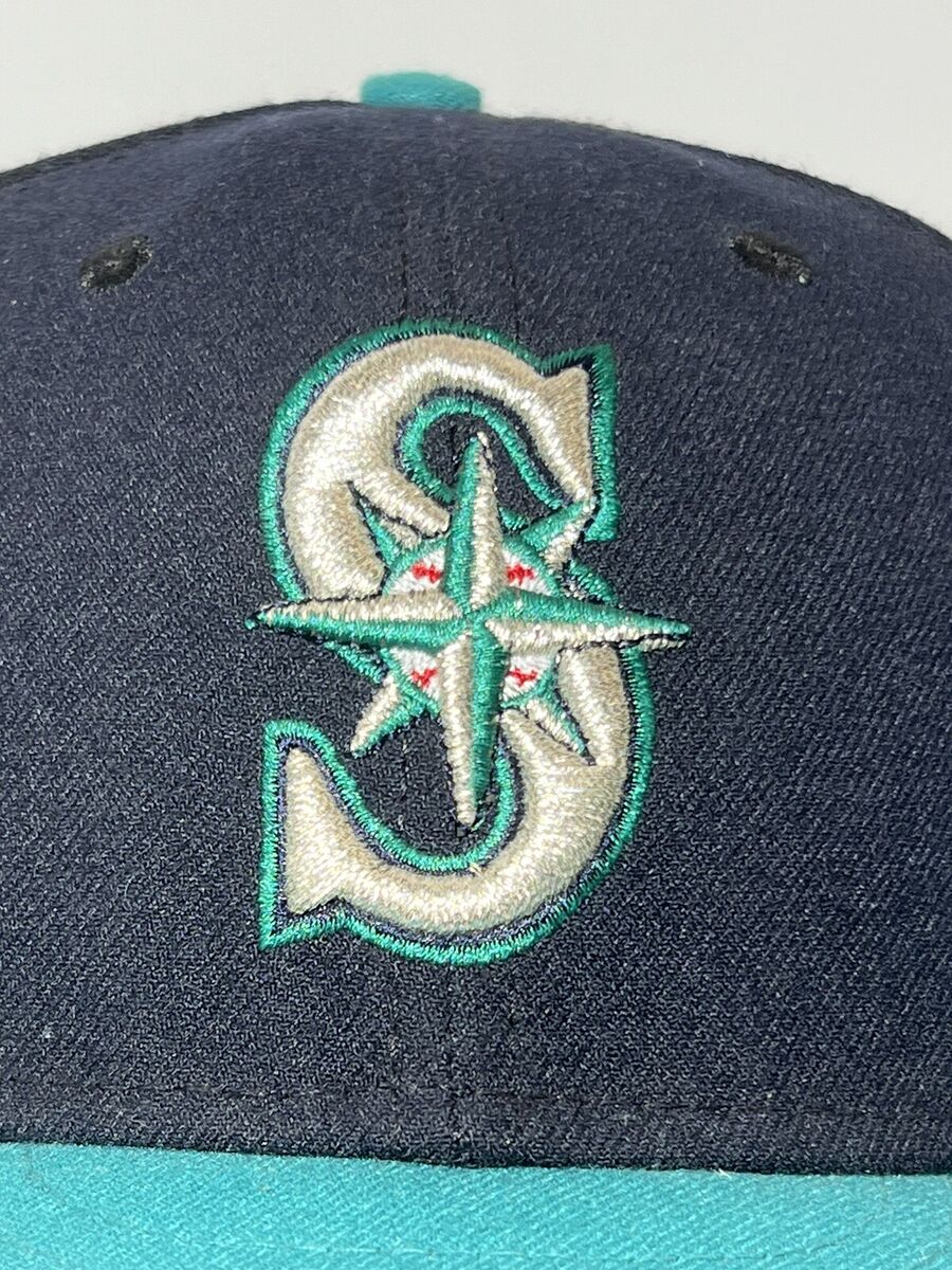 Vintage Seattle Mariners Hat Cap New Era Size 6 7/8 Fitted Vintage Seattle Mariners Hat Cap New Era Size 6 7/8 Fitted