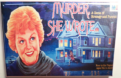 Murder She Wrote Board Game Box 2''x3'' MAGNET Refrigerator Locker Retro FREE SHIP