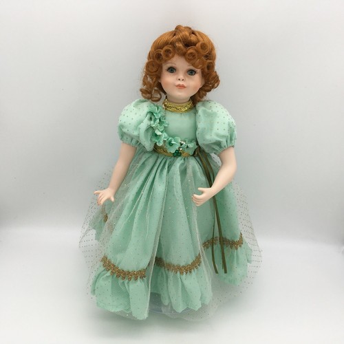 Porcelain Doll Shannon the Shamrock Fairy Paradise Galleries Red Hair Green Eyes - Picture 2 of 12