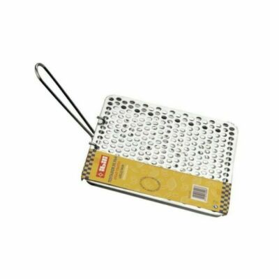 Ibili 810400 ''Clasica'' Faltbarer Blech Brot Toaster, Silber, 20 x 20 cm