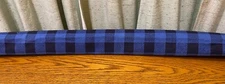 Buffalo Check Blue & Black Plaid Door Draft Blocker Stopper Flannel NEW Unfilled