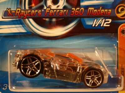 HOT WHEELS 2006 TRACK ACES X-RAYCERS FERRARI 360 MODENA #111