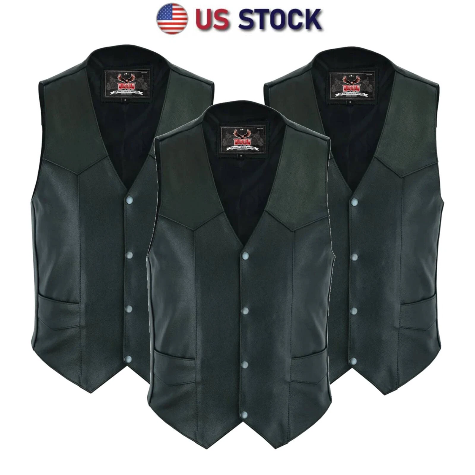 Mens Black Genuine Leather Motorcycle Vest-Multi Pockets Biker Style ANARCHY SOA
Opens in a new wind