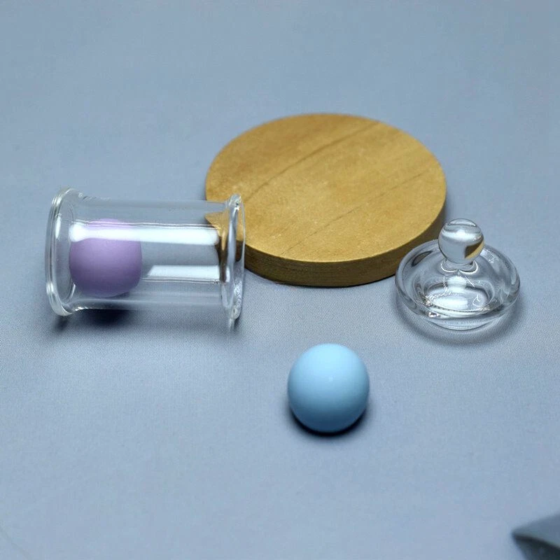 2PC Transparent Glass Jars 1:12 Scale Dolls House Miniatures Bottles Accessory - Image 4 of 4