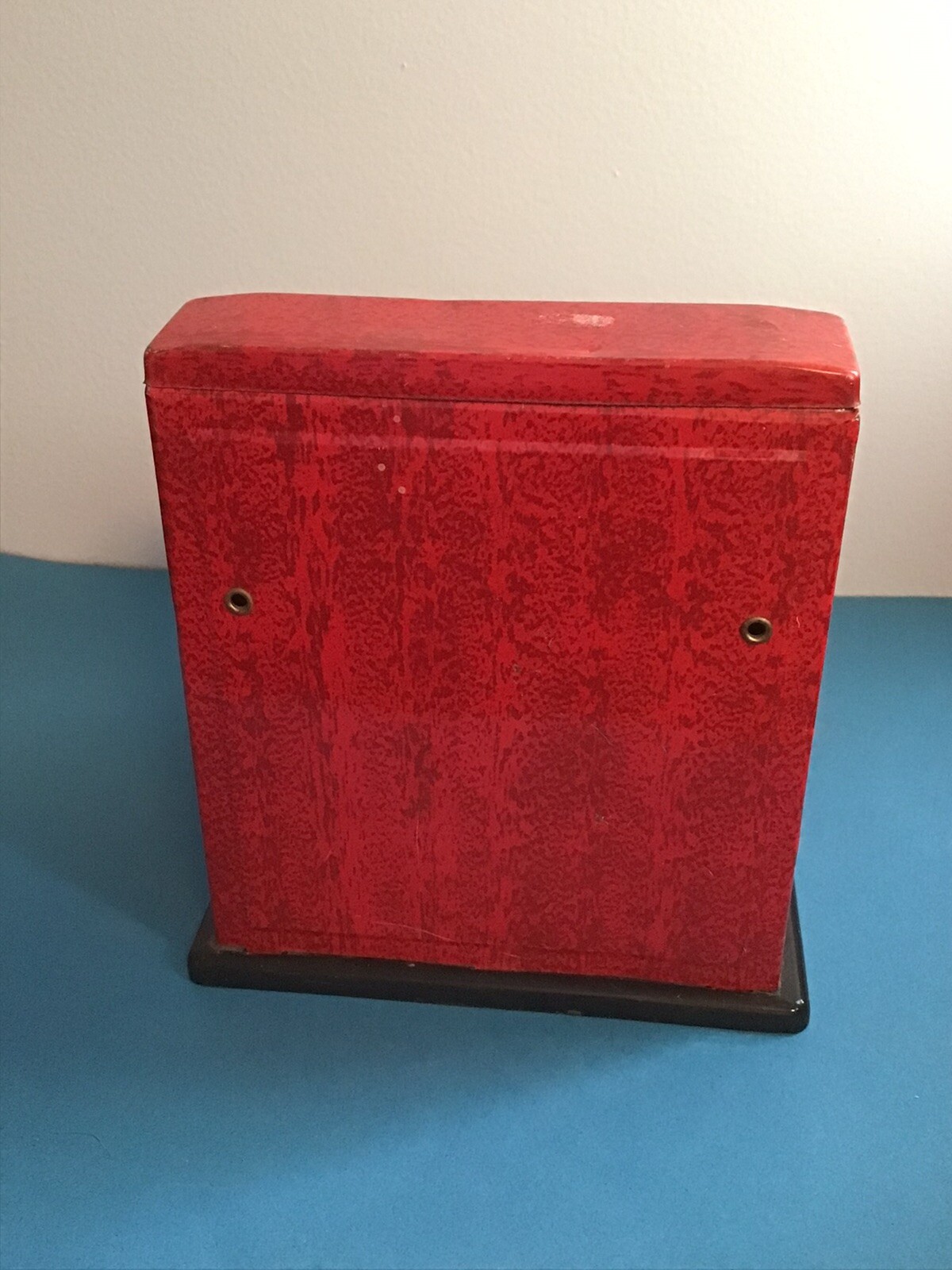 как выглядит Vintage 1950s Tin Litho Red Asten Cash Register Japan Toy Works фото