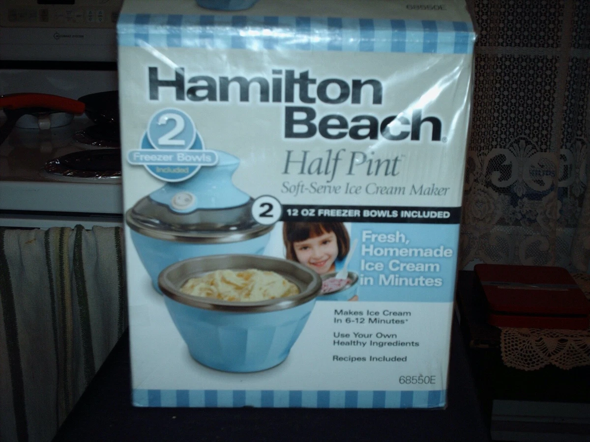 Hamilton beach half pint soft serve ice cream 2025 maker