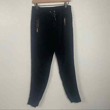 JOE S JEANS- black joggers zipped pockets