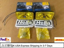 2x HELLA Comet 450 Yellow Lens H3 12V Driving Light Lamp Part 4x4 Lamp Light