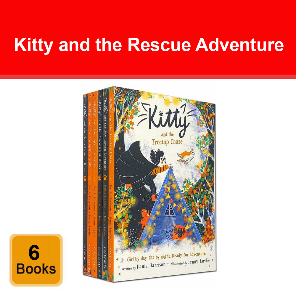 Kitty and the Rescue Adventure 6 Book Collection Set By Paula Harrison RRP£35.94