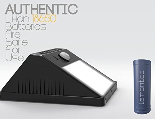 Lemontec Waterproof Wireless Solar Spotlight with Motion Sensor, Pack of 4