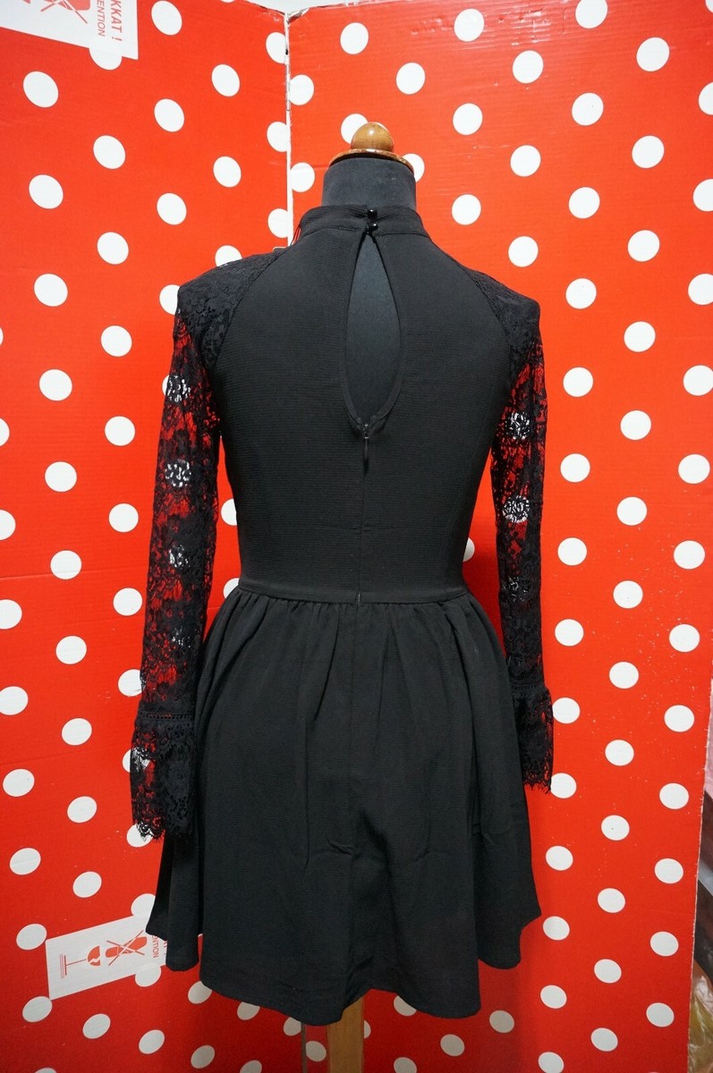 ドレス lipsy US6 new LIPSY LONDON sz S us 6 dress lace mini black | eBay
