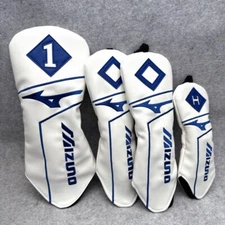 New Mizuno Black White Blue Golf Driver Fairway Wood Hybrid Putter Cover 135H